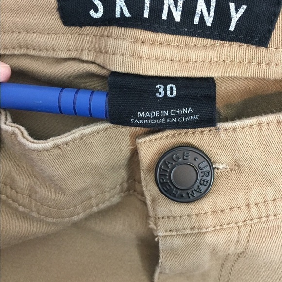 Urban Heritage Skinny Fit Jeans Womens 30 Brown Cotton Spandex Mid Rise Pants - Picture 6 of 11